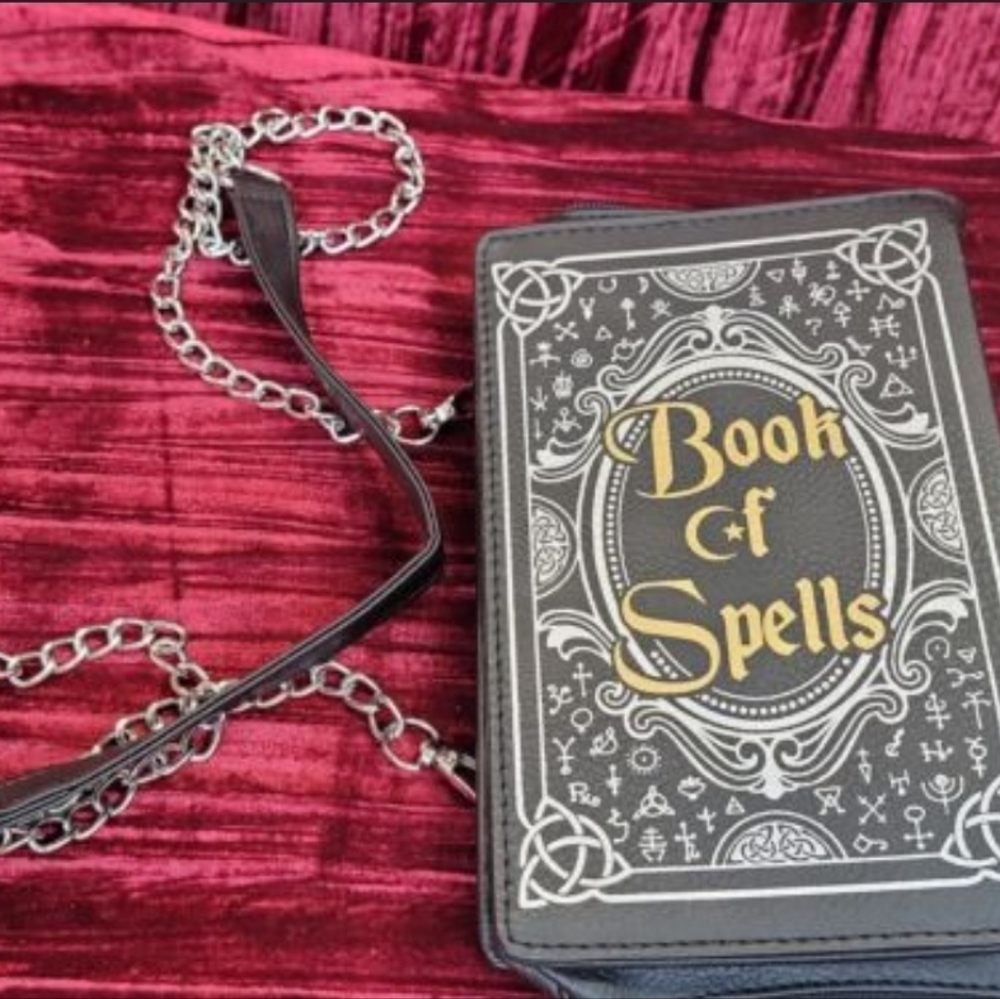 Book of Spells Purse witchy Gothic Halloween witch craft whimsigoth cosplay